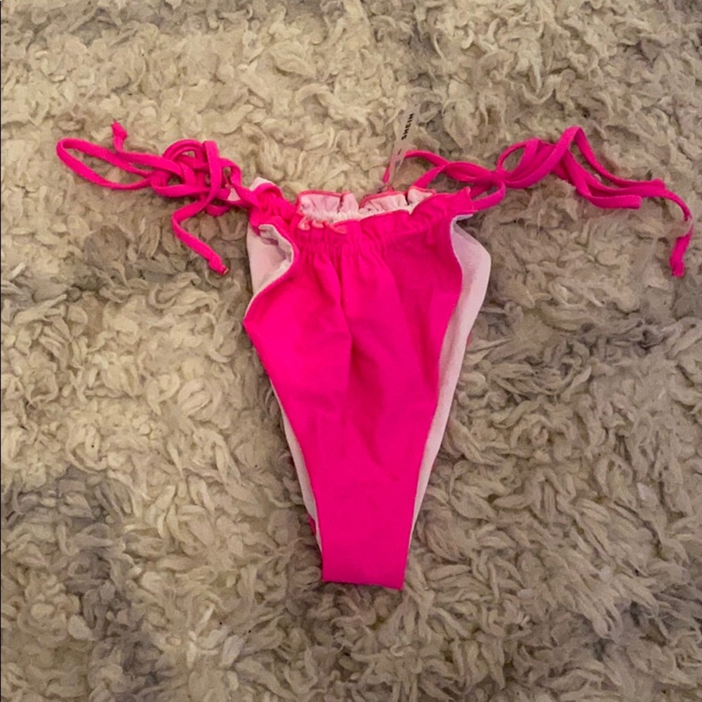 strappy shein thong baiting suit bottoms